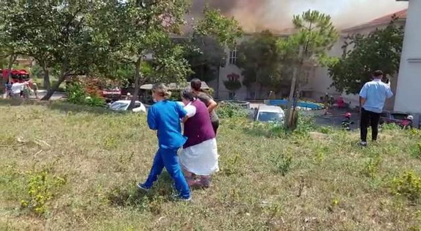 Balıklı Rum Hastanesi Yaşlı Bakımevi'nde yangın!