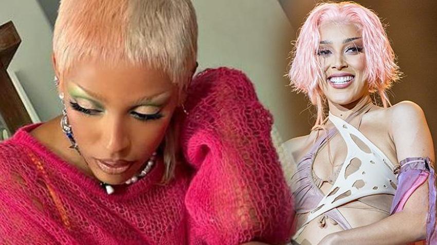 Doja Cat'in yeni hali takipçilerini şok etti! Saçlarını ve kaşlarını kazıttı! 'Sevmiyorum'