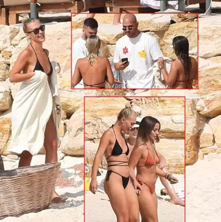 Oyuncu Melisa Döngel sahilde havluyla dans etti!