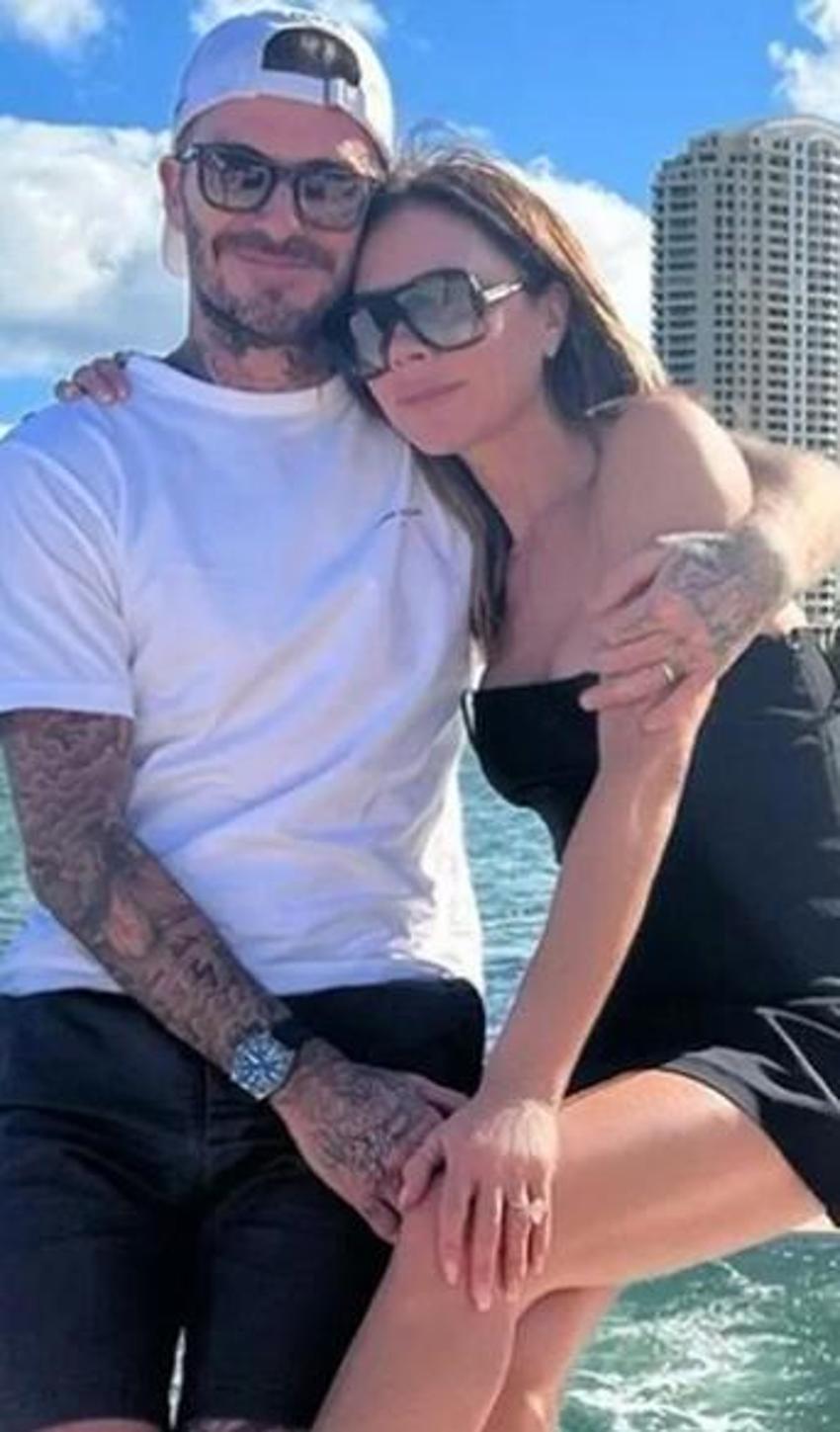David Beckham, kızı Harper Beckham'la birlikte konserde!