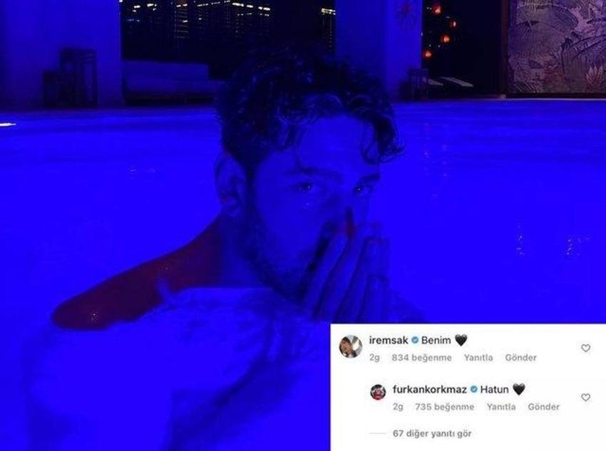 İrem Sak ve Furkan Korkmaz sosyal medyada aşka geldi!
