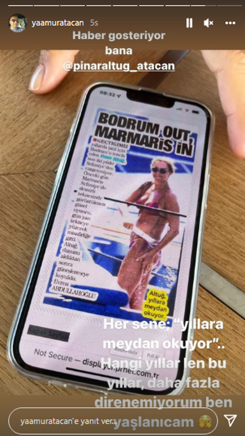 Yağmur Atacan eşi Pınar Altuğ'u paylaştı! "Direnemiyorum ben yaşlanacağım"