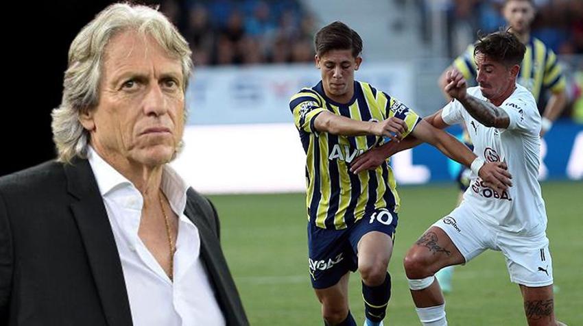 Slovacko - Fenerbahçe maçına damga vuran anlar! Jorge Jesus'tan çok konuşulacak Arda Güler eleştirisi