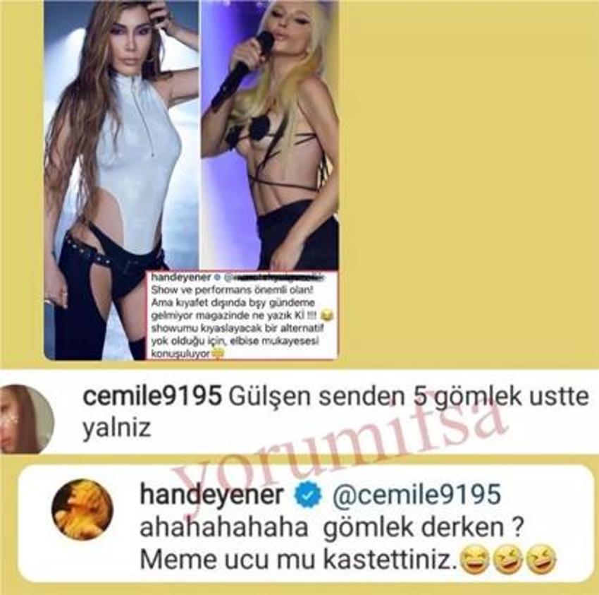 Gülşen sahne kıyafetiyle gündemden düşmedi! Hande Yener'den Gülşen yorumu...