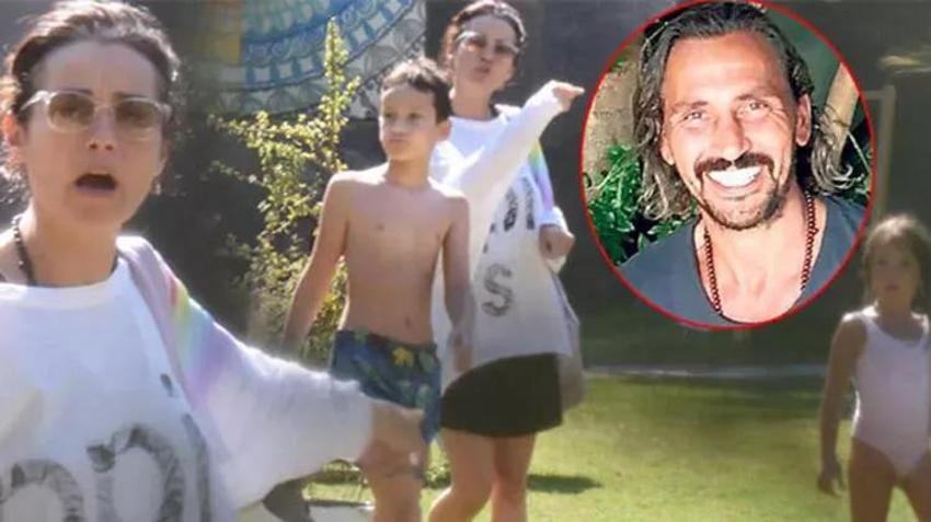 Özgü Namal,Oktay Kaynarca'nın setini ziyaret etti! Son halini gören inanamadı...