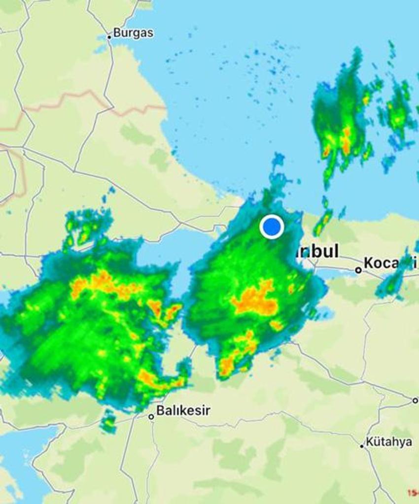 17 il için Meteoroloji'den sağanak yağış uyarısı! Devasa kütle haritada göründü İstanbul'a doğru ilerliyor...