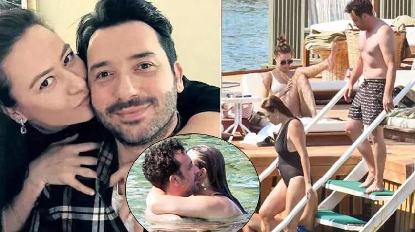 Ezgi Sertel eşi Ozan Çobanoğlu denizde aşka geldi!