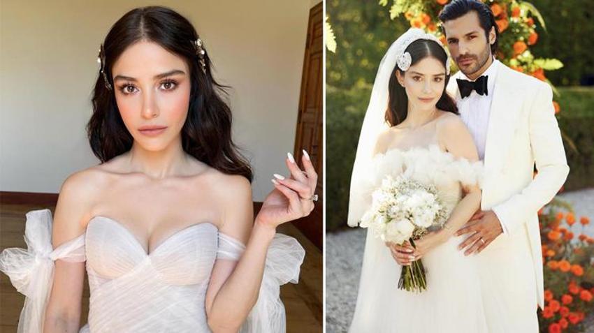 Özge Gürel ve Serkan Çayoğlu çiftinden düğün fotoğrafları geldi!