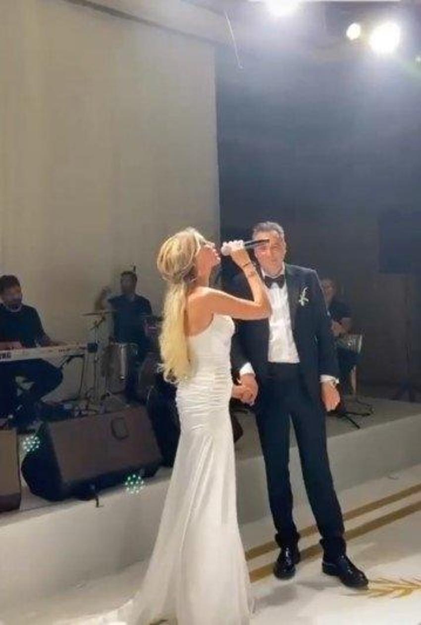 Petek Dinçöz, gençlik aşkı Nida Büyükbayrakdar ile dünyaevine girdi! İşte düğünden ilk kareler