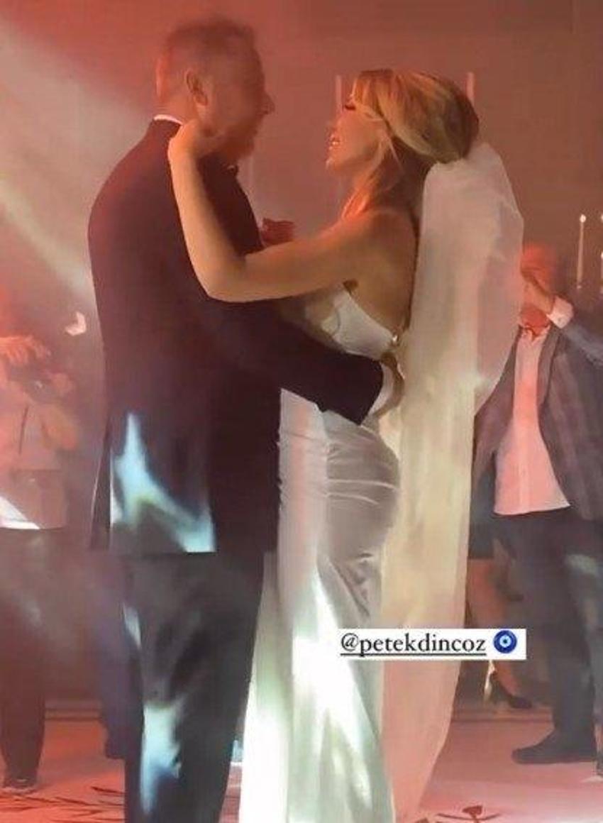 Petek Dinçöz, gençlik aşkı Nida Büyükbayrakdar ile dünyaevine girdi! İşte düğünden ilk kareler