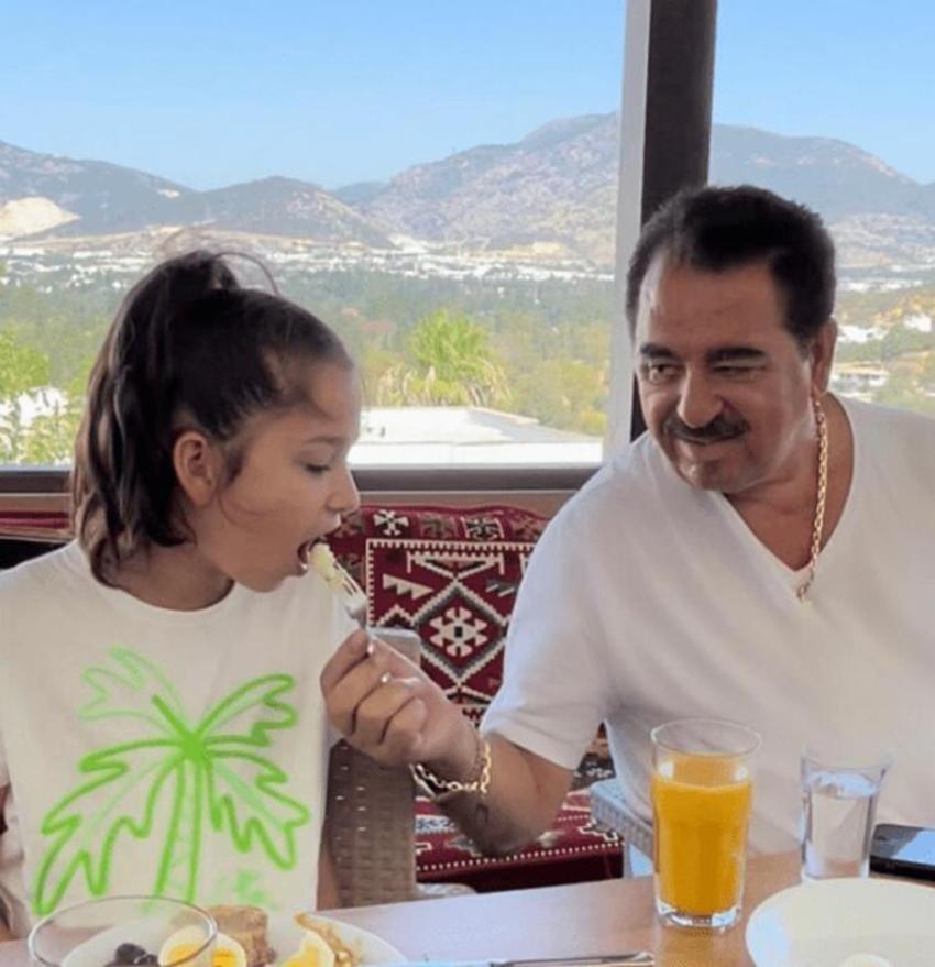İbrahim Tatlıses kızı Elif Ada'yı elleriyle besledi!