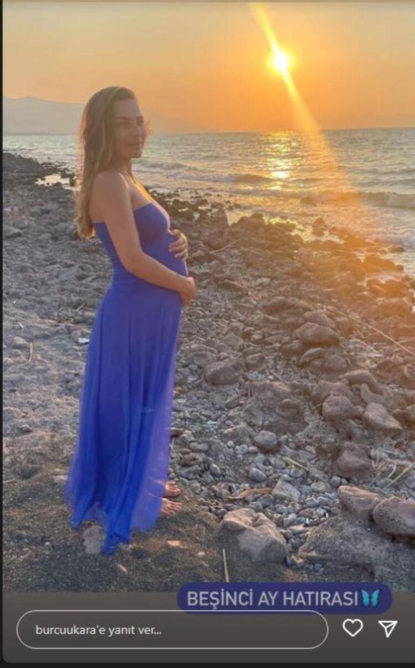 Burcu Kara'dan hamilelik pozları!