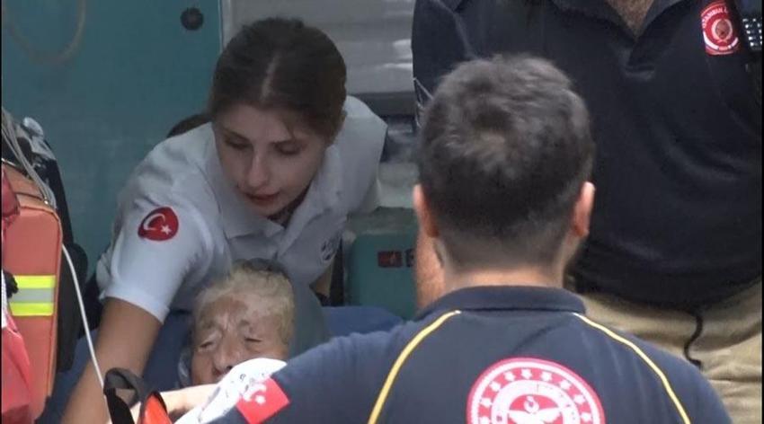 Pencereden böyle kaçmaya çalıştı! Film gibi olay