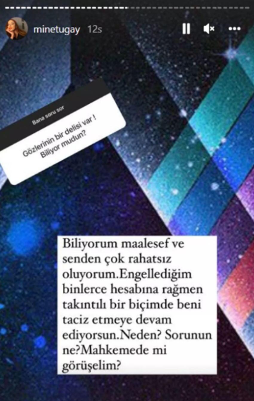 Mine Tugay isyan etti! "Mahkemede mi görüşelim?"