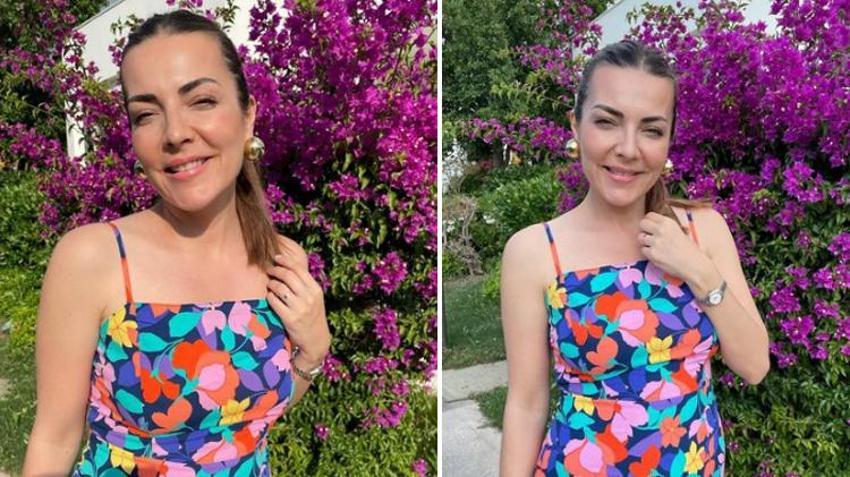 Burcu Kara köy evinde ilk meyvelerini topladı!