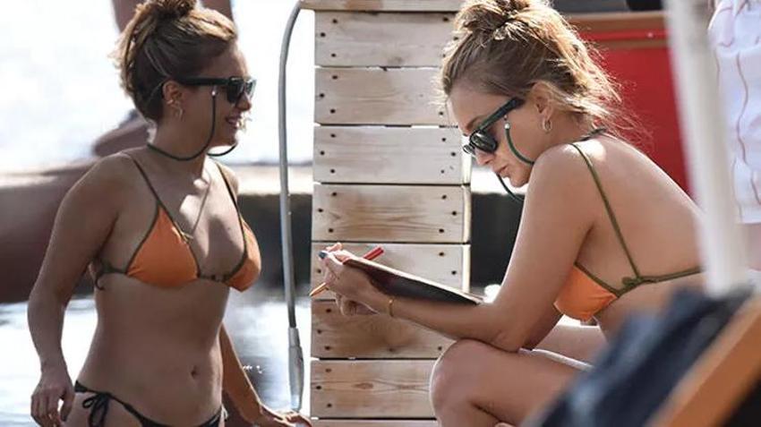 Damla Sönmez tatilin tadını çıkartıyor! Plajda bol bol kitap okudu