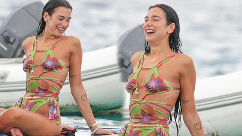 Dua Lipa arkadaşlarıyla tatile çıktı! Eğlenceli anları objektife yansıdı