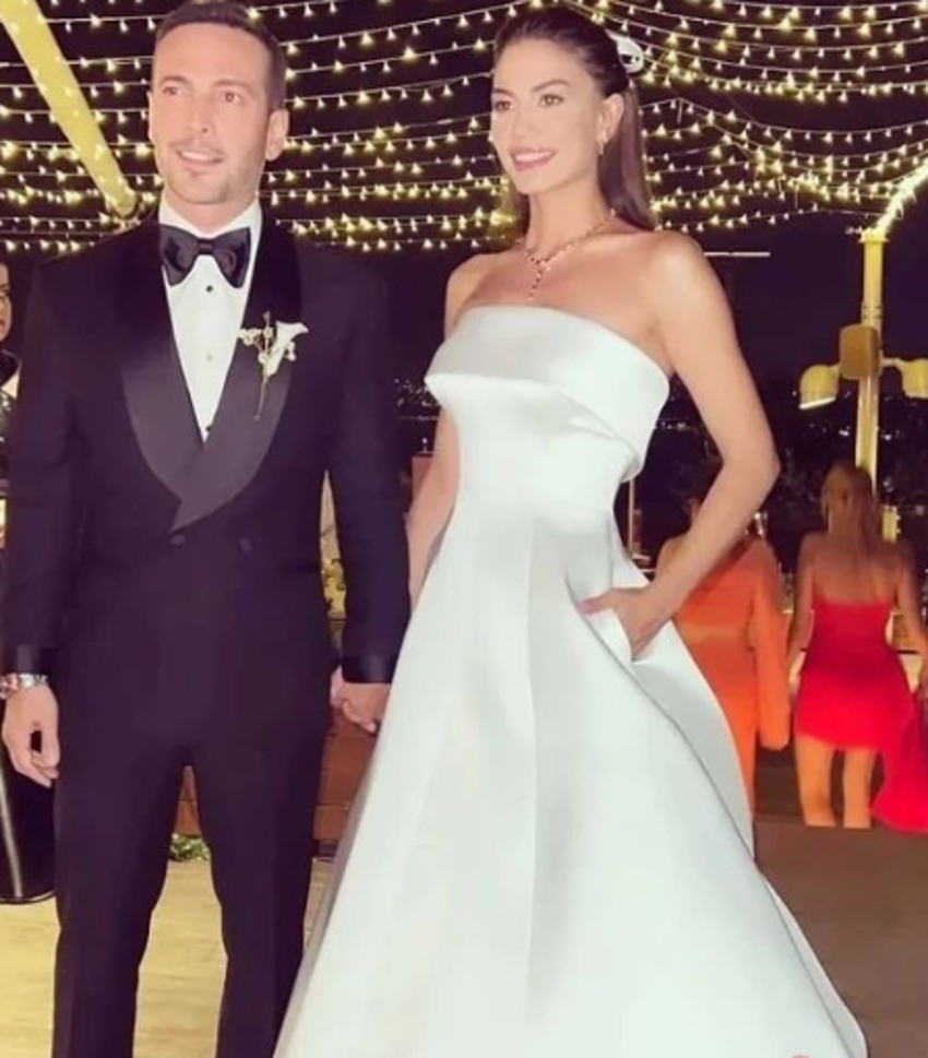 Demet Özdemir ile Oğuzhan Koç evlendi! Özdemir'in gelinlik modeli çok konuşuldu