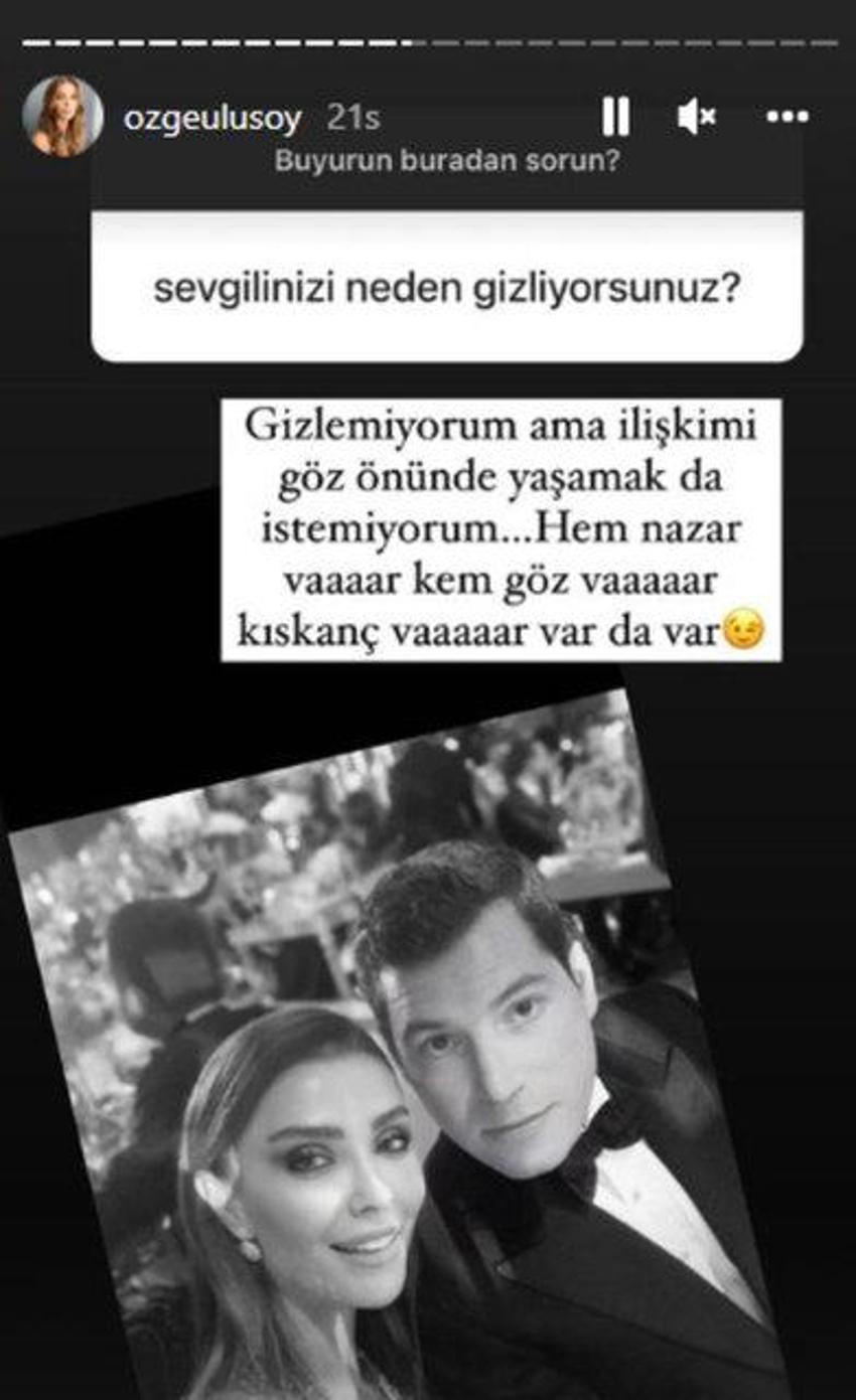 Özge Ulusoy'dan şaşırtan ilişki yanıtı! 'Kem gözlüler var'