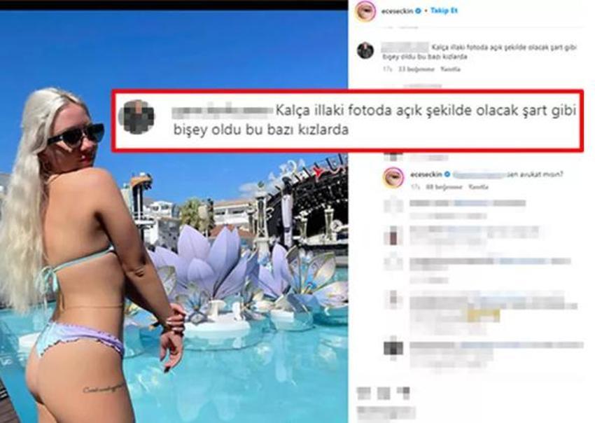Ece Seçkin o yoruma kayıtsız kalamadı! 'Sen avukat mısın?'