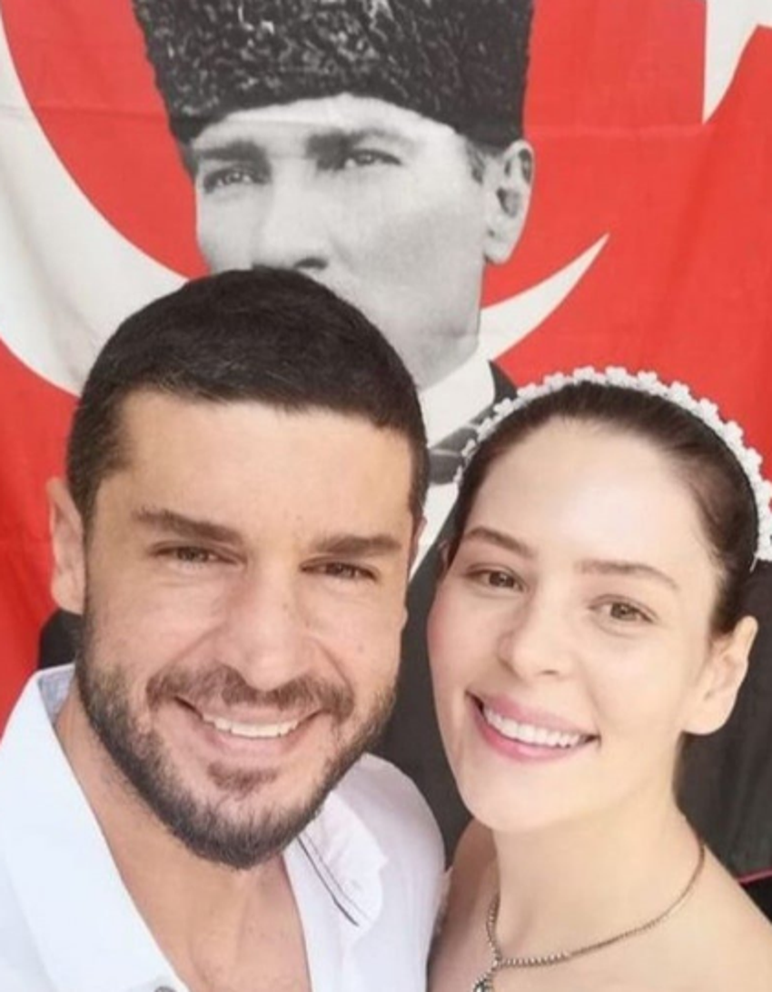 Berk Oktay ile Yıldız Çağrı Atiksoy kına gecesi yaptı! "Benim güzel gelinim"