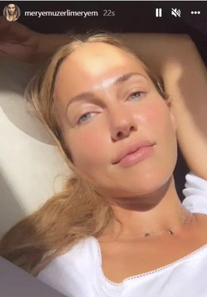Meryem Uzerli makyajsız haliyle büyük beğeni topladı!