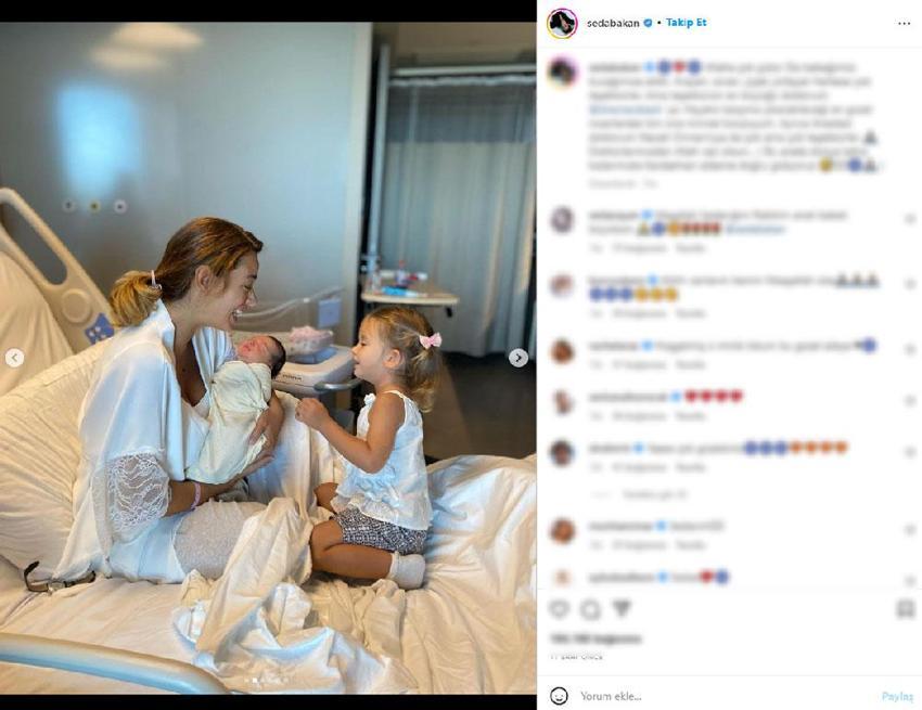 Seda Bakan’ın ikinci kızı Ela’dan ilk kare geldi: Kardashian ailesine doğru gidiyoruz