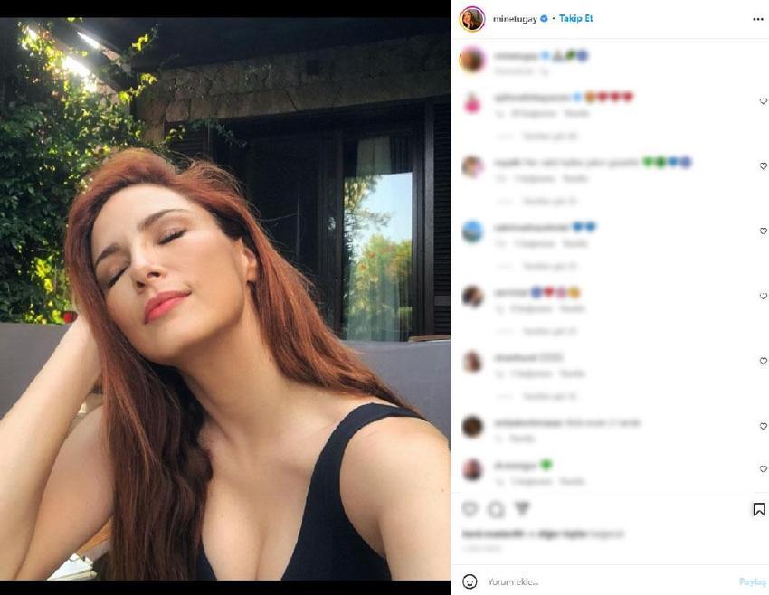 Mine Tugay’dan dekolteli poz! ‘Allah nazardan korusun’ 