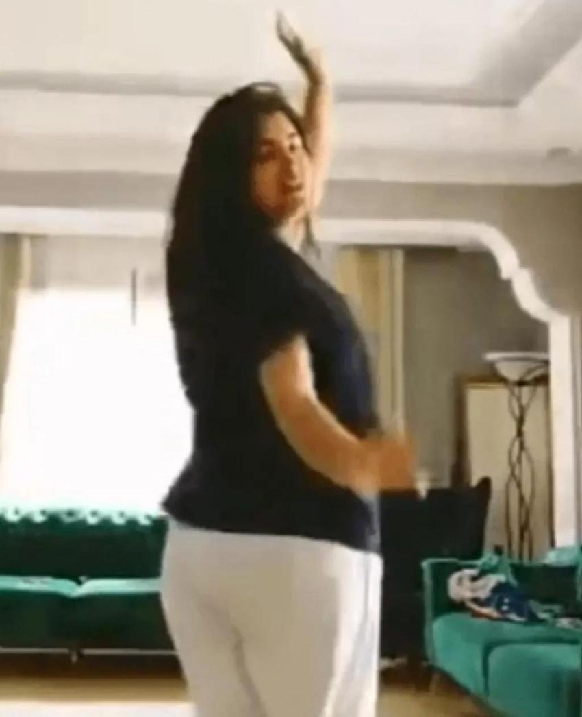 Fenomen gelin adayı Hanife Gürdal yine olay oldu! Kalça dansı çok konuşuldu