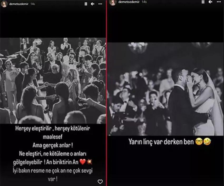 Oğuzhan Uğur ile evlenen Demet Özdemir itiraf etti! Gelinliği eleştirilmişti