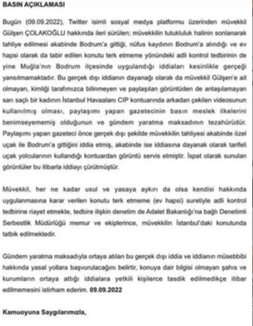 Şarkıcı Gülşen’in ev hapsi kaldırıldı!