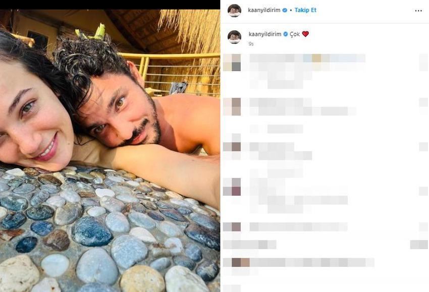 Kaan Yıldırım ve Pınar Deniz çiftinden ilk fotoğraflar geldi! Aşk pozları