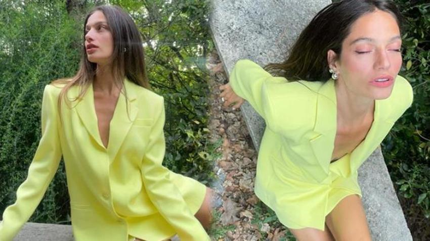 Gülcan Arslan leopar bikinisiyle kayalıkların üzerinde poz verdi!