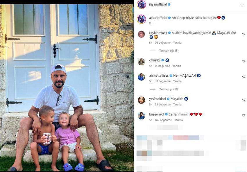 Alişan'dan çocuklarıyla güldüren paylaşım: Dosta güven,düşmana korku salıyoruz
