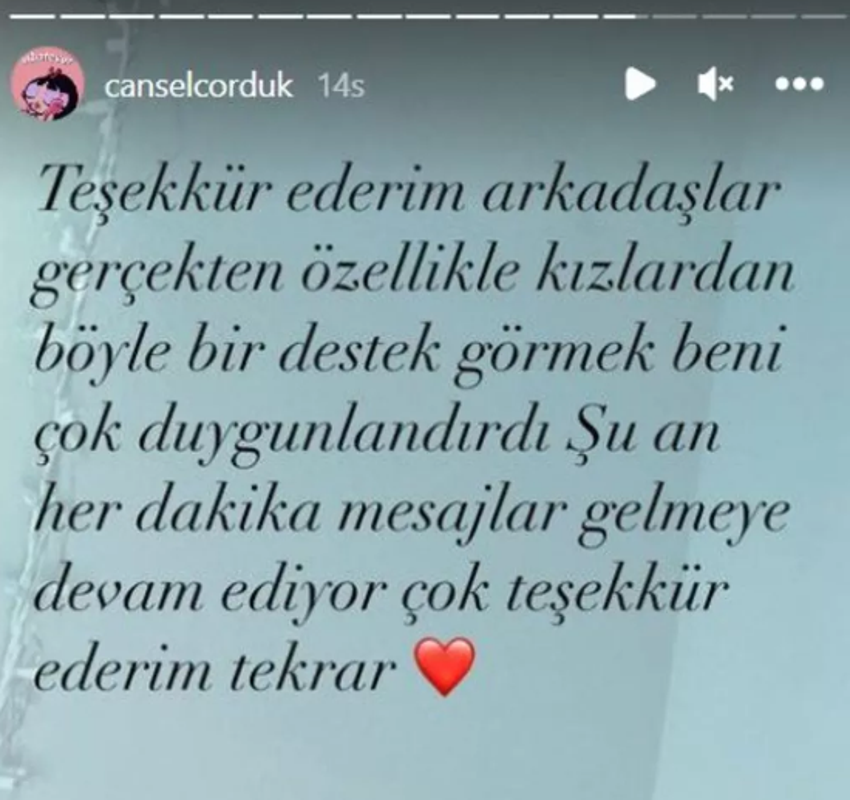 Cansel Çördük kendisine gelen çirkin mesajları ifşa etti!