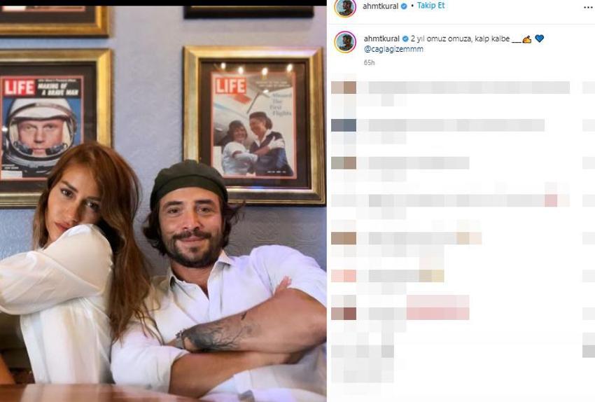 Ahmet Kural ve Çağla Gizem Çelik'ten aşk paylaşımı!