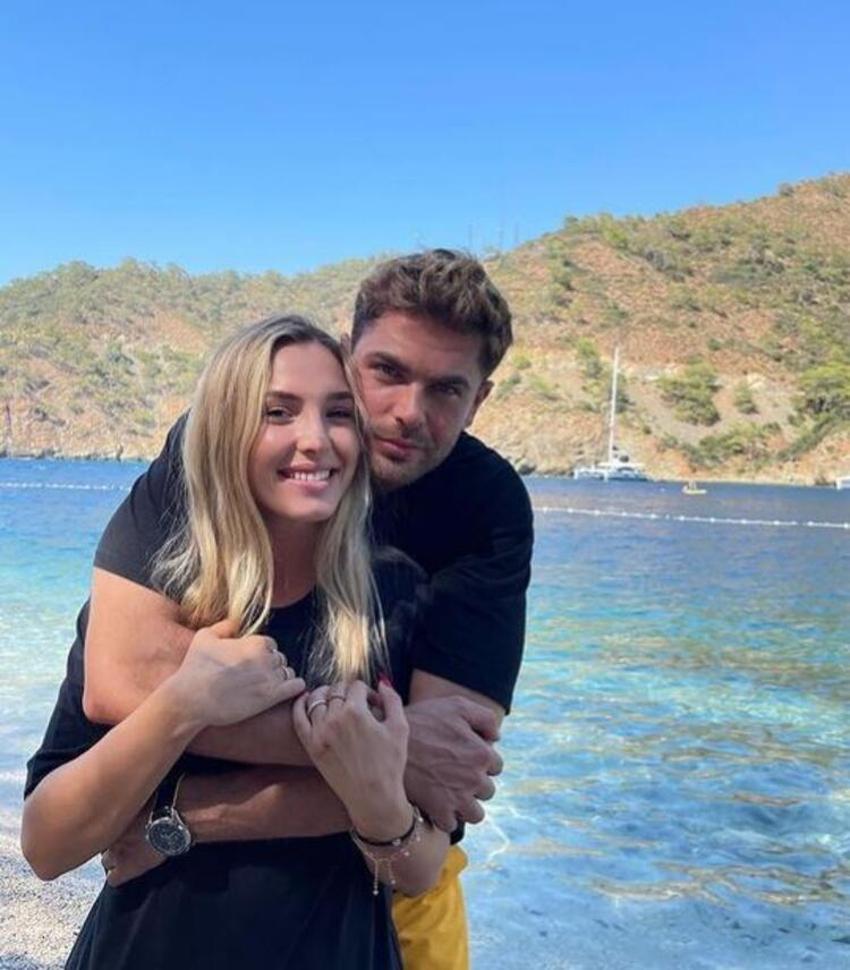 Sude Burcu ile Mert Öcal evlilik yolunda ilk adımı attı! İşte nişandan kareler...