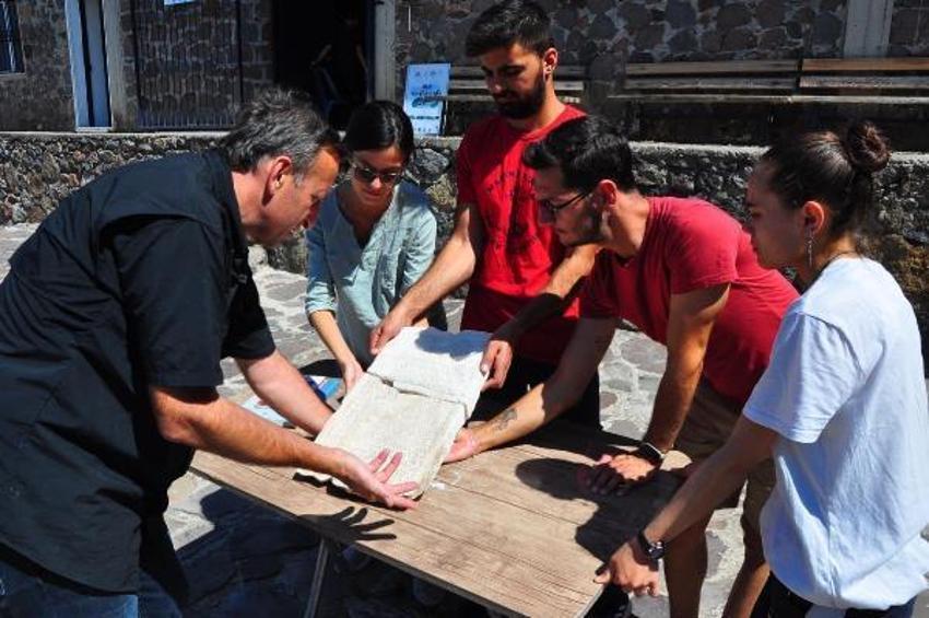 Aigai Antik Kenti'nde bulunan 1800 yıllık yazıtın sırrı ortaya çıktı