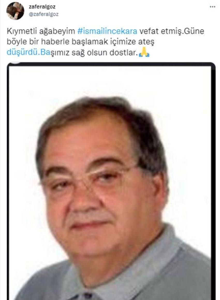 'Kurtlar Vadisi'nin İplikçi Nedim'i İsmail İncekara hayatını kaybetti!