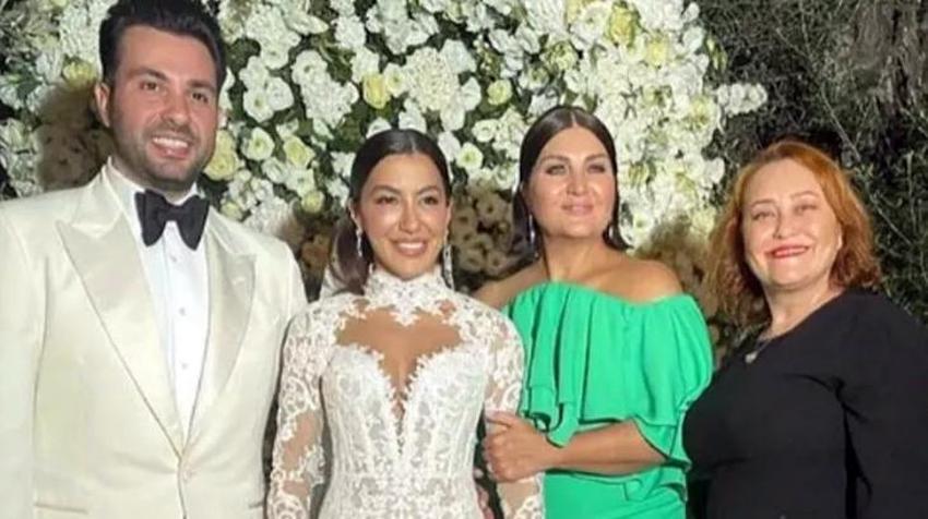 Sibel Can ve Hakan Ural'ın oğlu Engincan, Merve Kaya ile evlendi! Düğündeki tabak detayı...