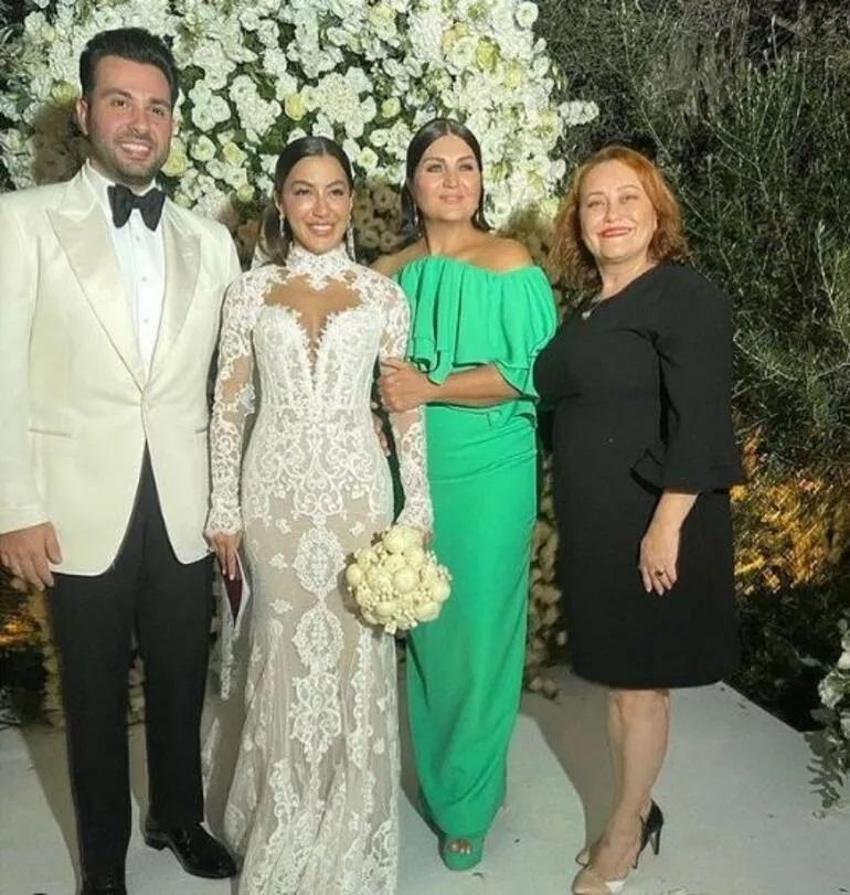 Sibel Can ve Hakan Ural'ın oğlu Engincan, Merve Kaya ile evlendi! Düğündeki tabak detayı...