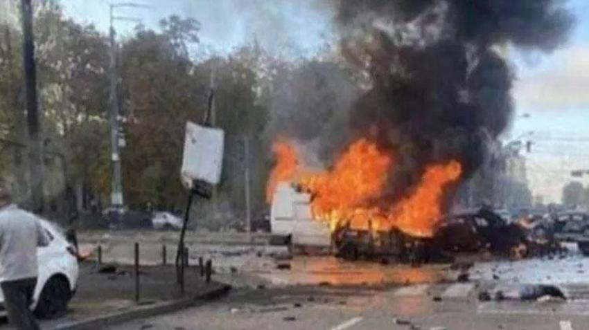Ukrayna'nın başkenti Kiev'de peş peşe patlamalar! 8 ölü 24 yaralı...