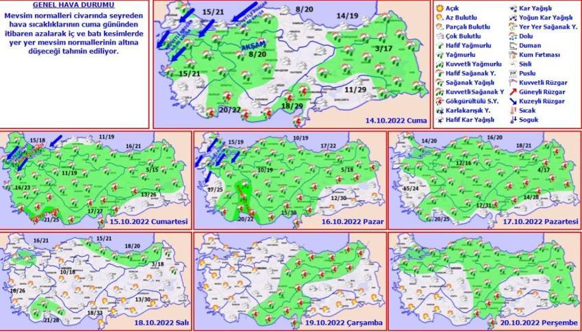 Çok şiddetli yağış geliyor, saati belli oldu! Sıcaklık 14 dereceye düşecek, Meteoroloji il il son dakika uyardı