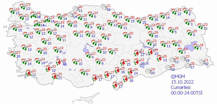 Çok şiddetli yağış geliyor, saati belli oldu! Sıcaklık 14 dereceye düşecek, Meteoroloji il il son dakika uyardı
