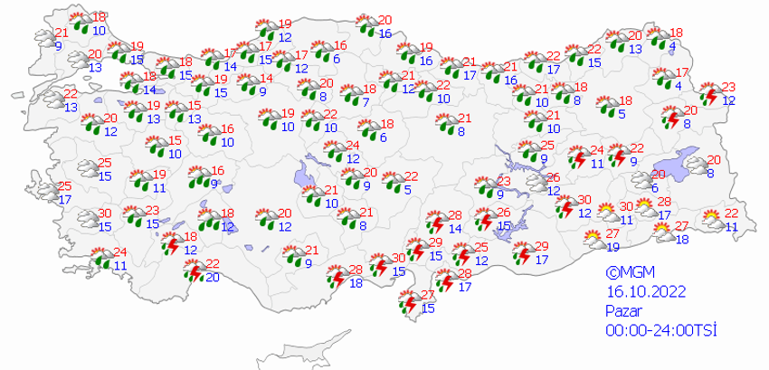 Çok şiddetli yağış geliyor, saati belli oldu! Sıcaklık 14 dereceye düşecek, Meteoroloji il il son dakika uyardı