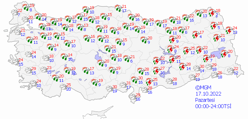 Çok şiddetli yağış geliyor, saati belli oldu! Sıcaklık 14 dereceye düşecek, Meteoroloji il il son dakika uyardı