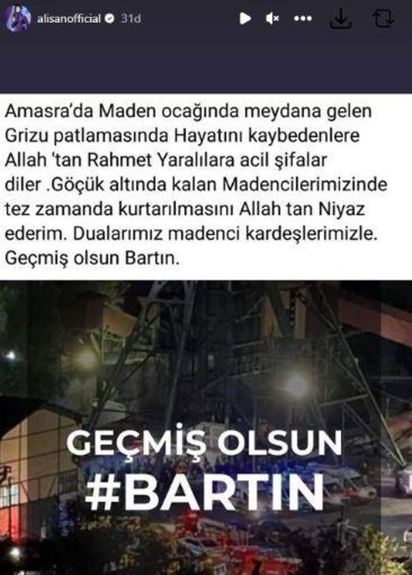 Bartın'da maden ocağında patlama! Ünlü isimlerden paylaşımlar peş peşe geldi!