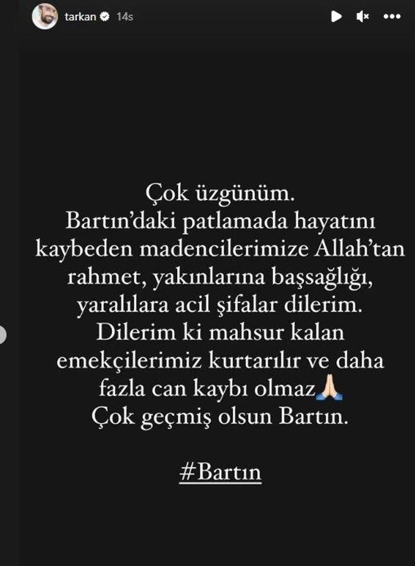 Bartın'da maden ocağında patlama! Ünlü isimlerden paylaşımlar peş peşe geldi!