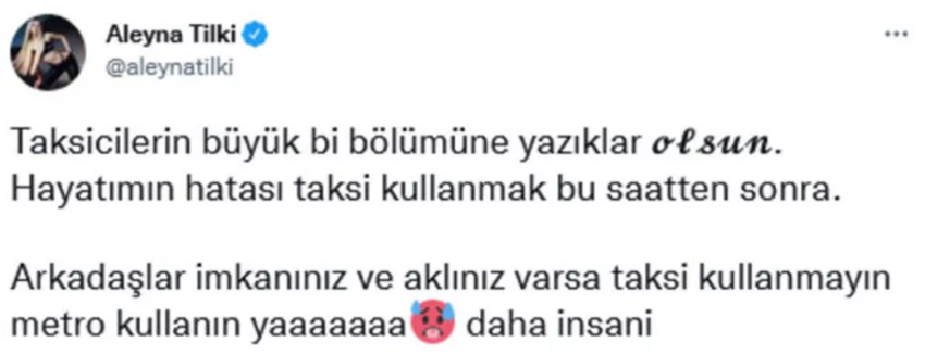 Aleyna Tilki sosyal medyadan isyan etti!