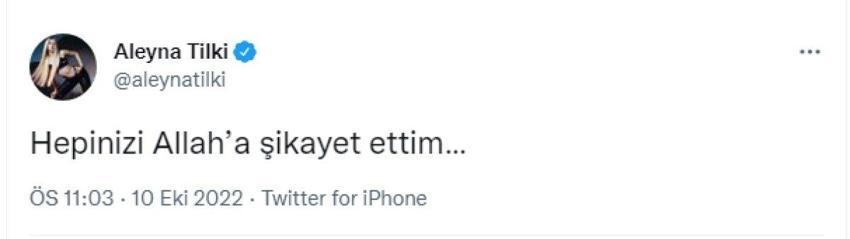 Aleyna Tilki sosyal medyadan isyan etti!